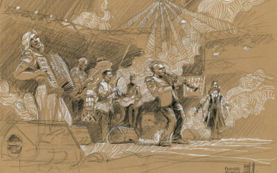 5 juillet 2024. David Krakauer & Kathleen Tagg, Caravan Palace. On veut danser !